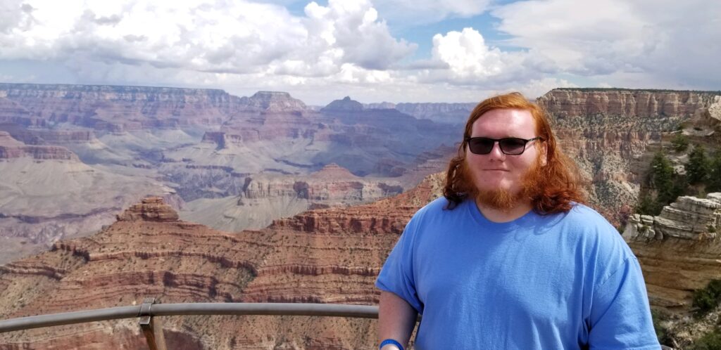 Photo of Evan at the Grand Canyon